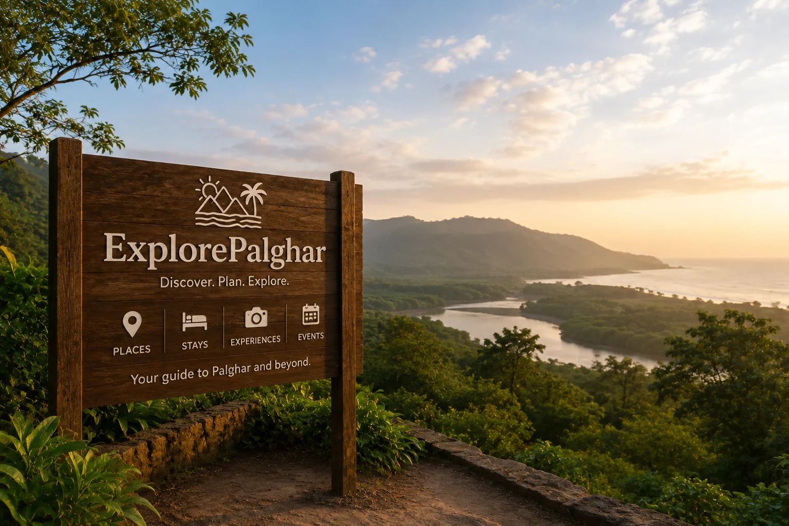 Scenic valley and natural landscape of Palghar Maharashtra